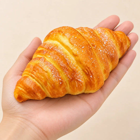 Squishy Croissant Réaliste en main