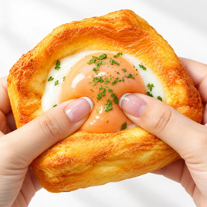 Egg Toast Slow Rising Squishy presser
