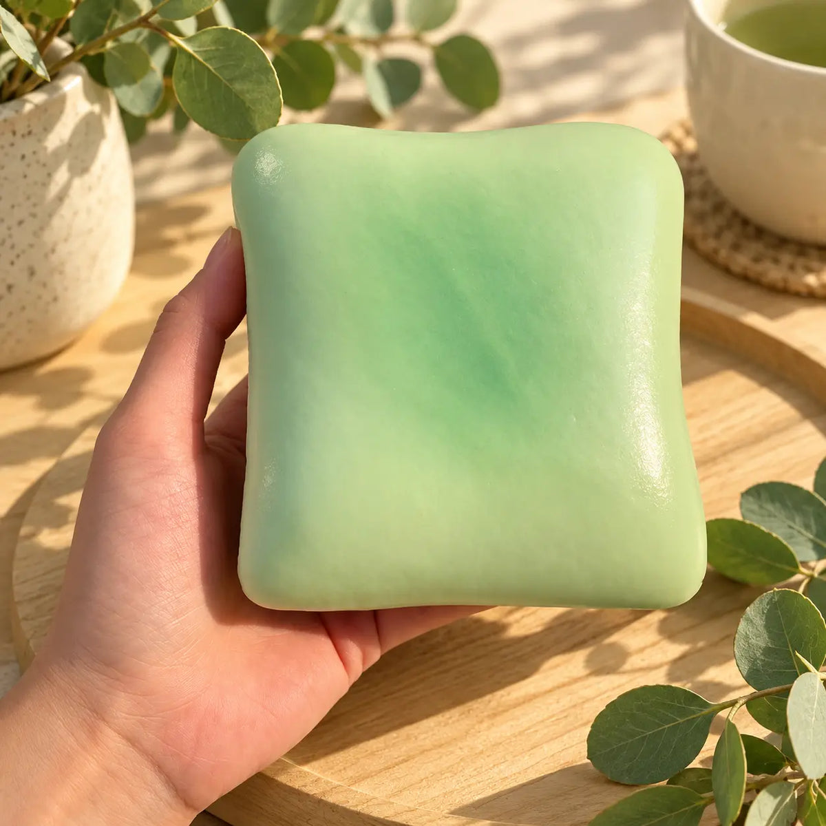 Green Toast Squishy parfumé