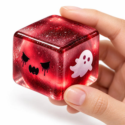 Halloween Squishy Cube en main