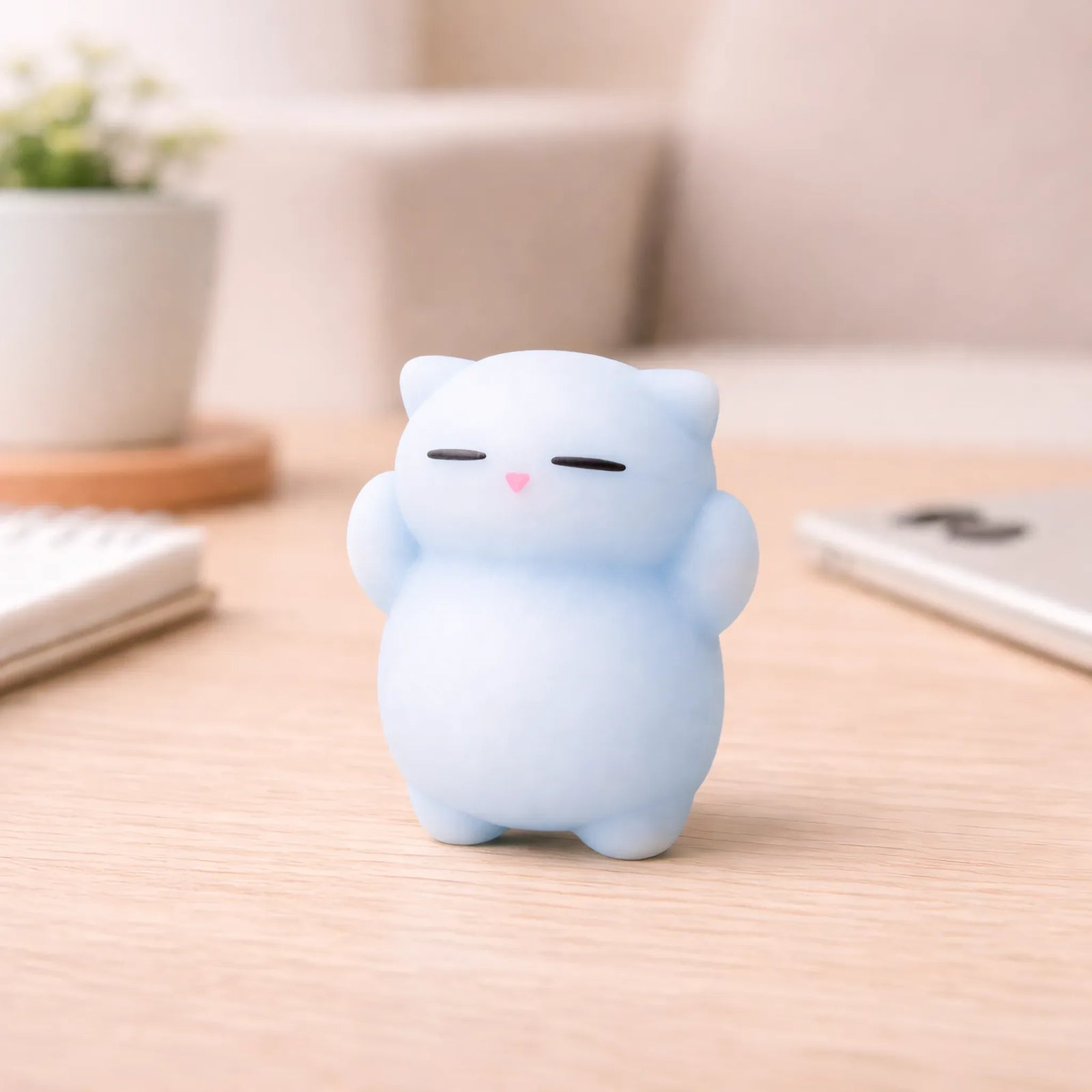 Petit Squishy Chat Bleu