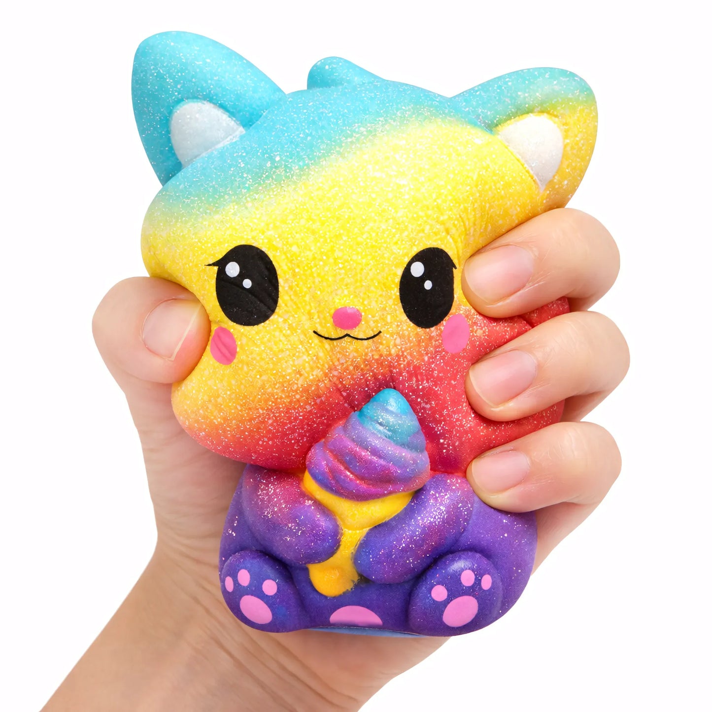 Squishy Chat Couleur Arc en Ciel