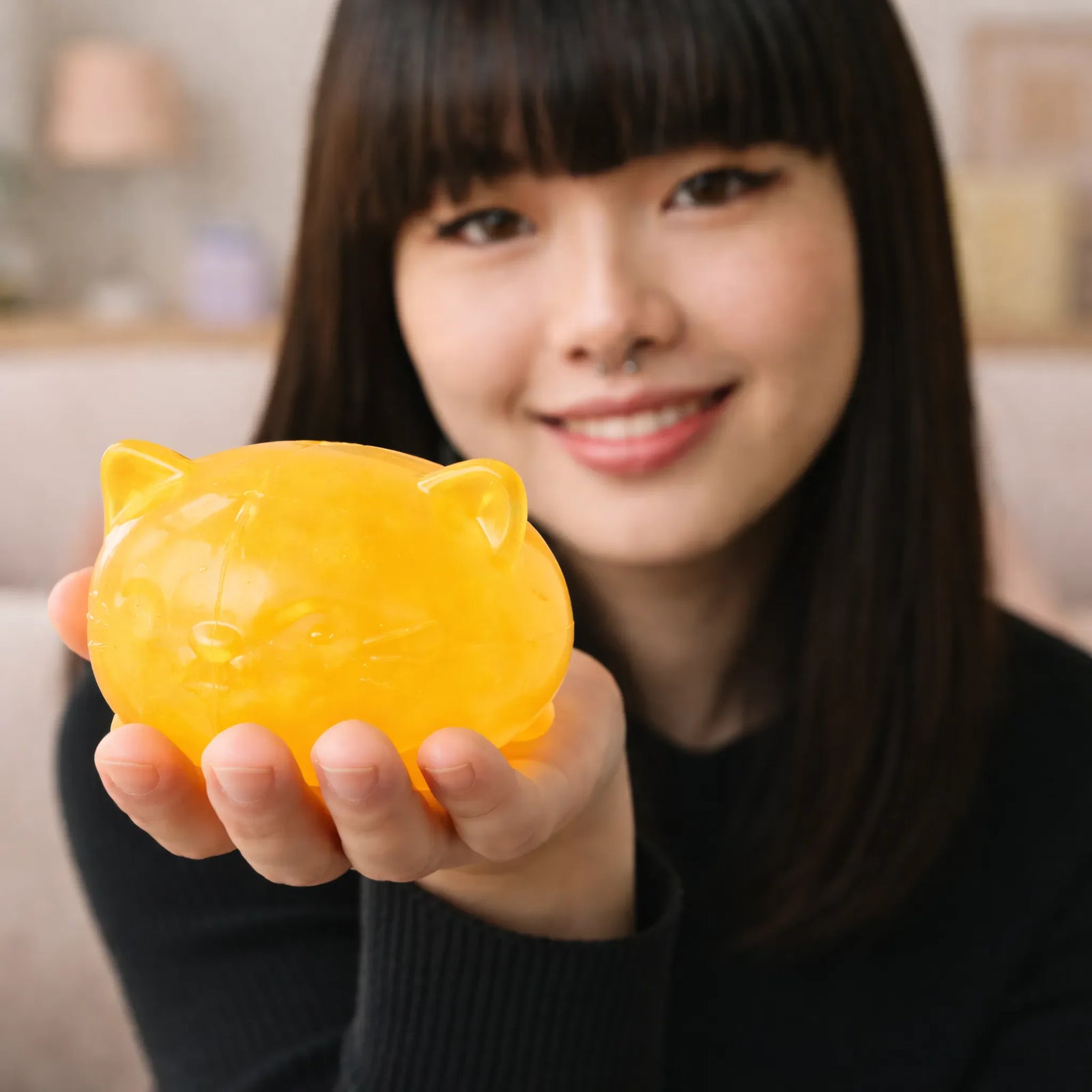 Squishy chat orange soft