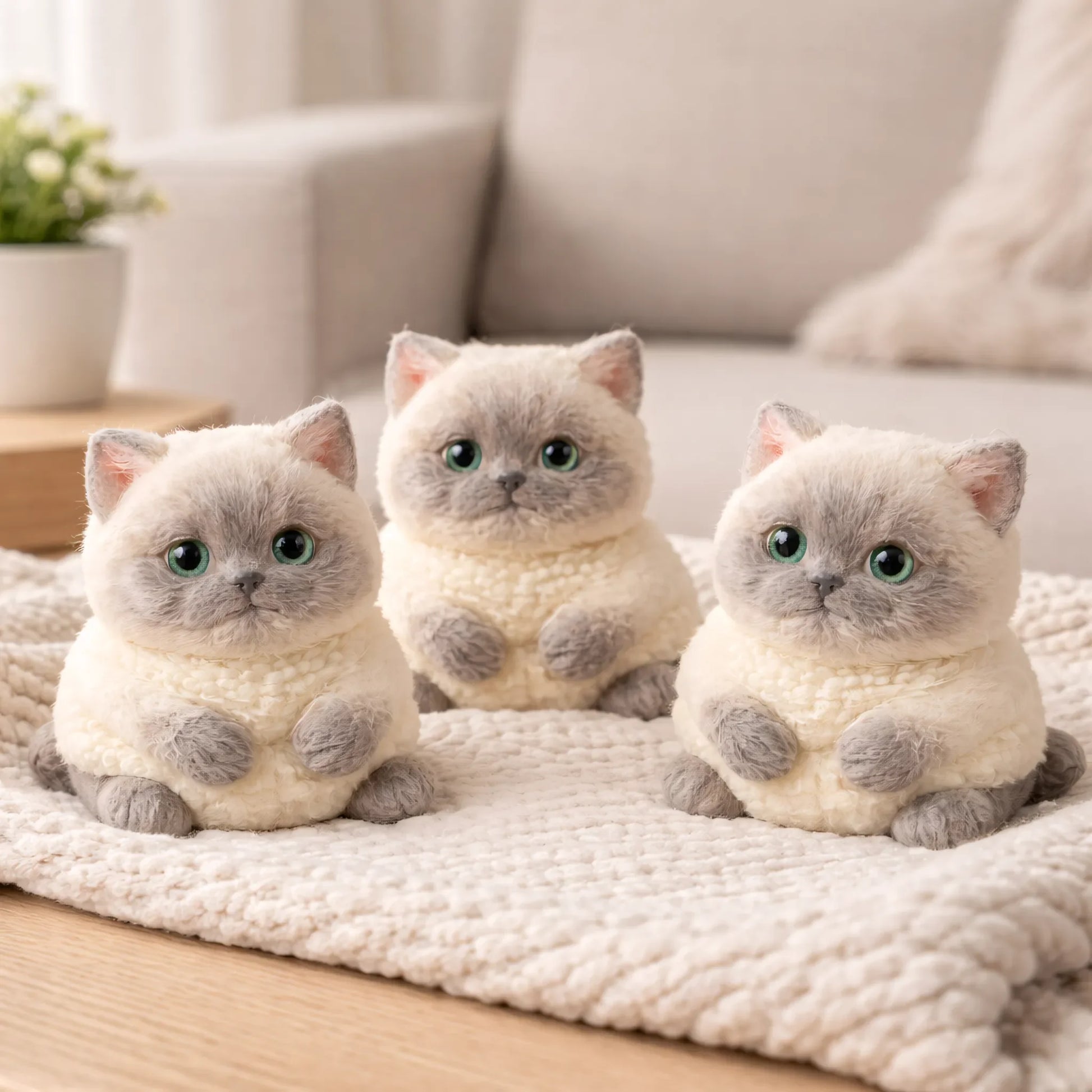 Squishy Chat Réaliste Mignon