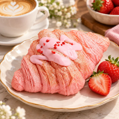 Squishy Croissant Rose slow rising