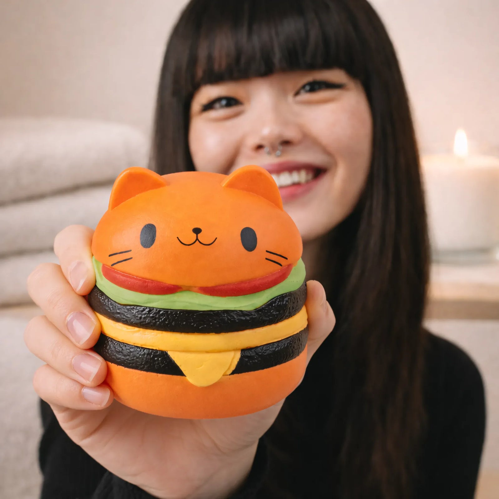 Squishy Hamburger Chat ASMR