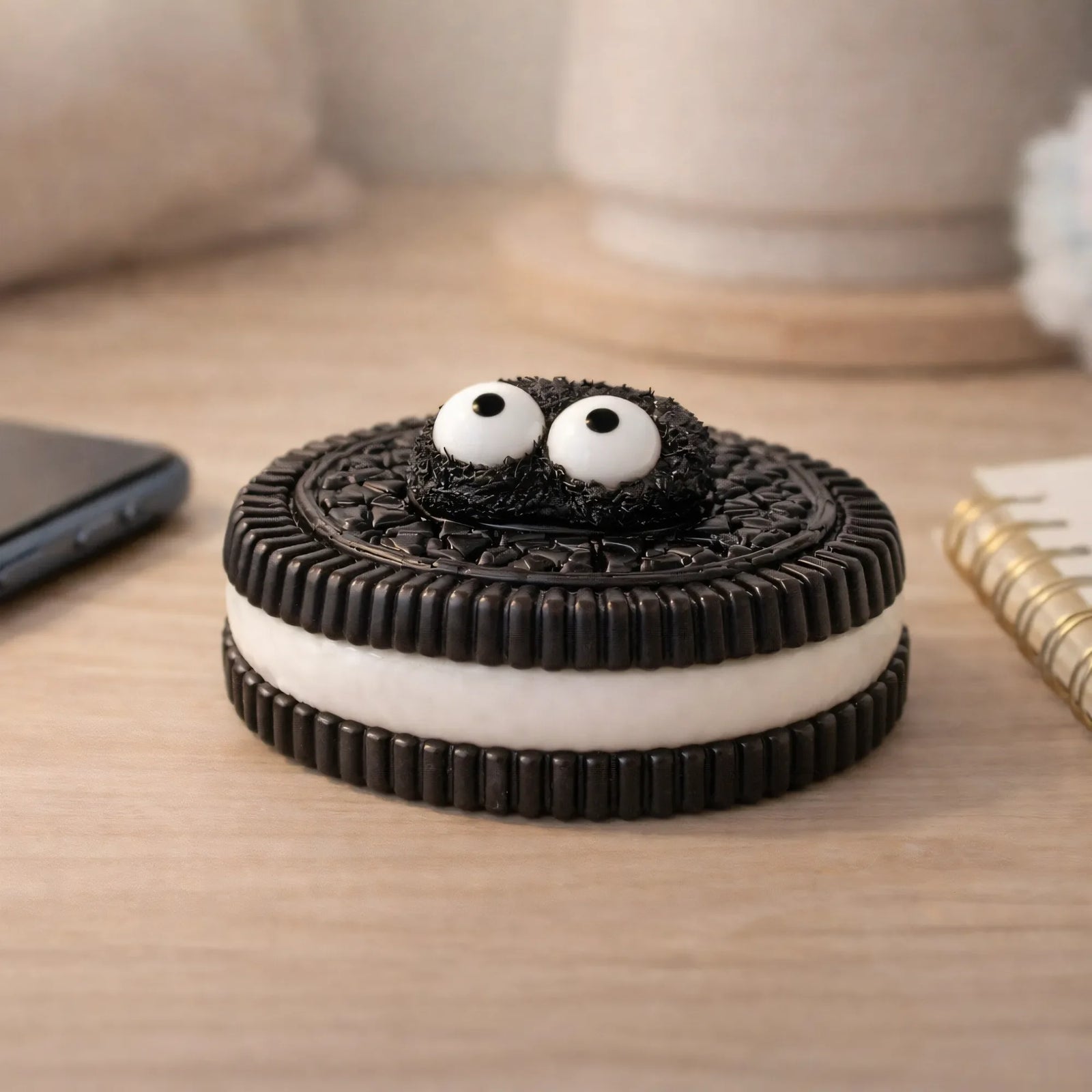 Squishy Oreo Toy avec des yeux