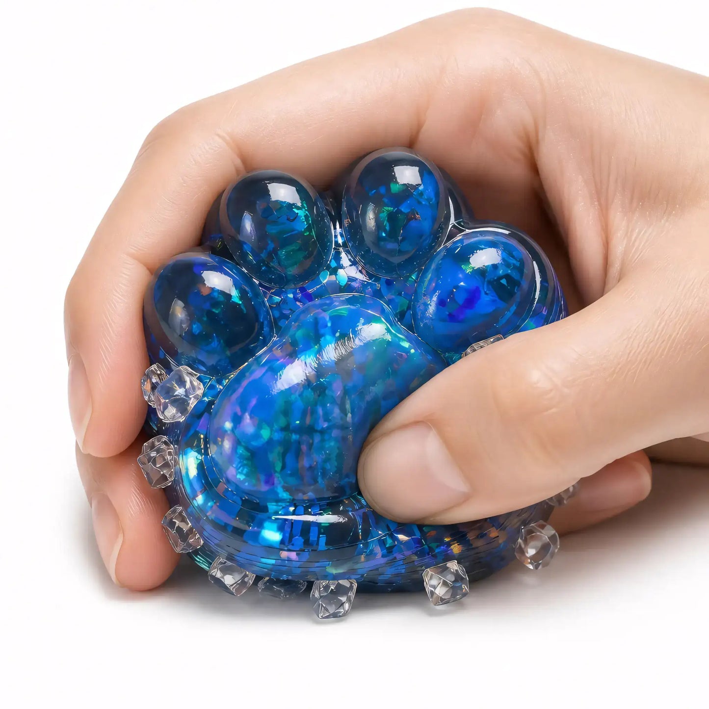 squishy patte de chat bleu taba