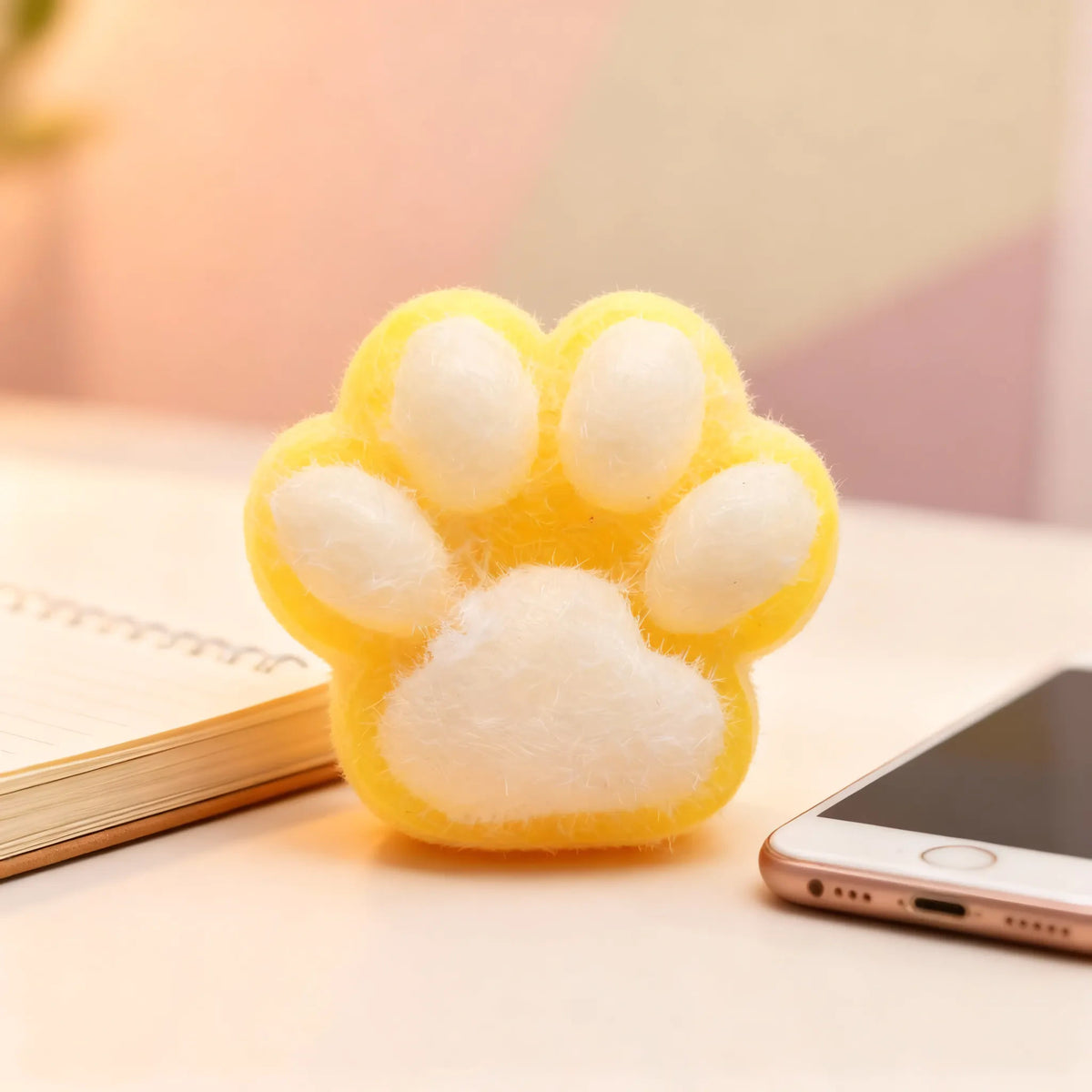 Squishy Patte de Chat Jaune