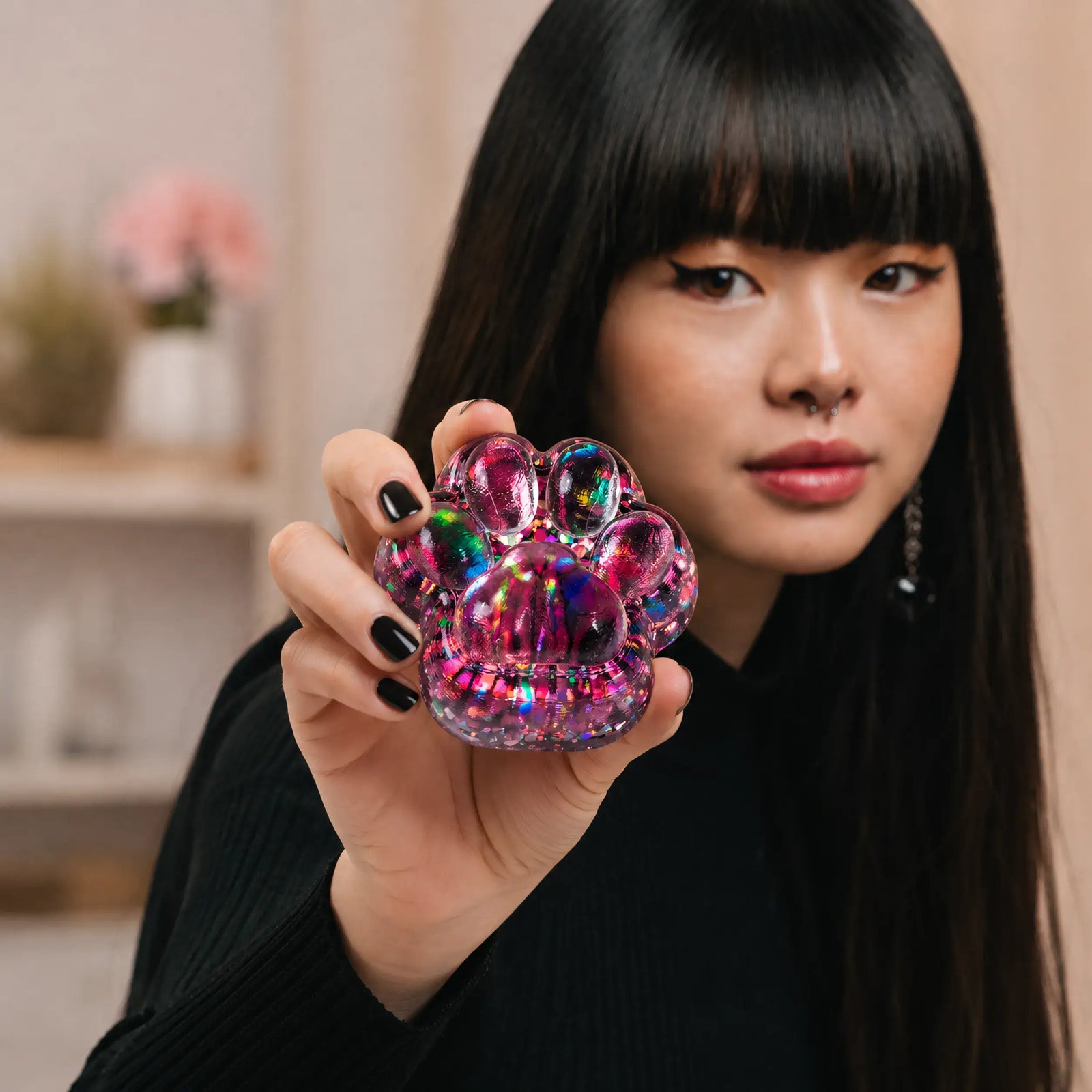 Squishy Patte de Chat Rouge lifestyle