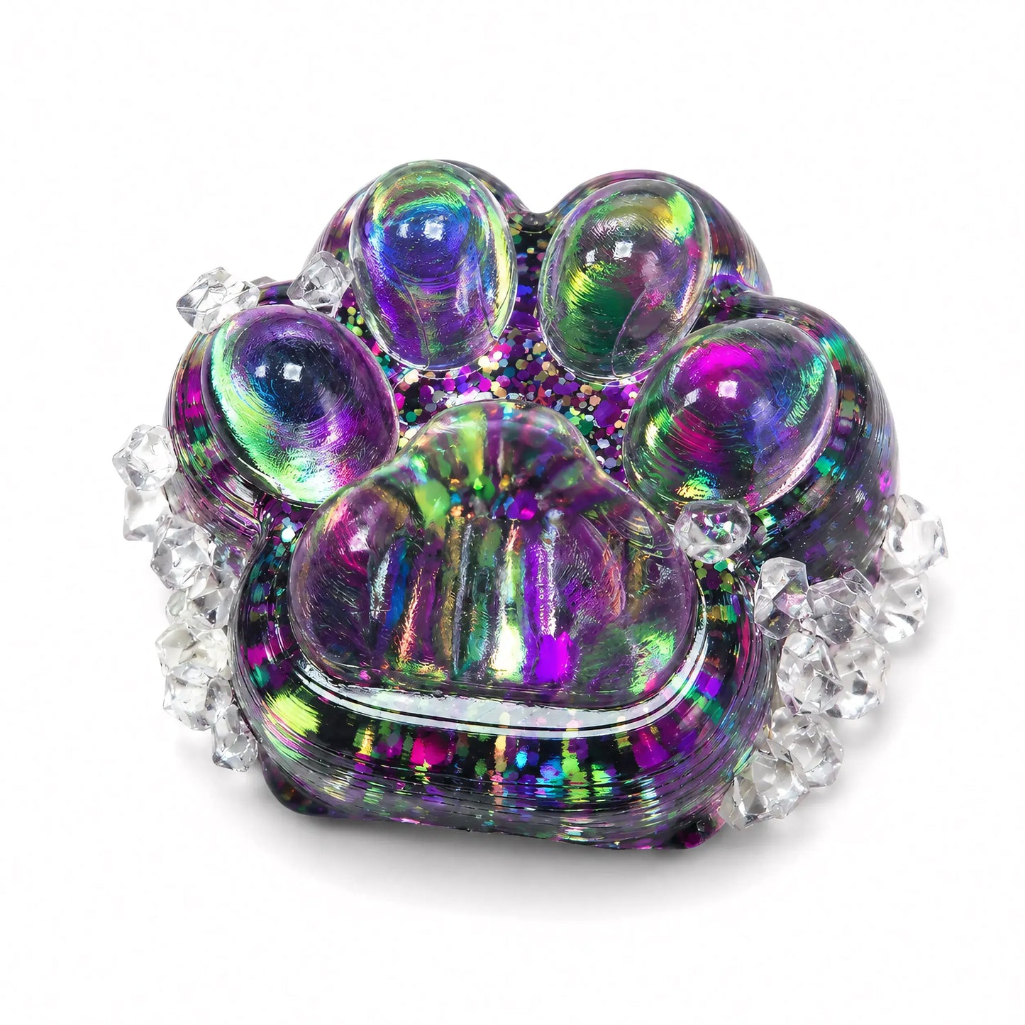 squishy patte de chat violet