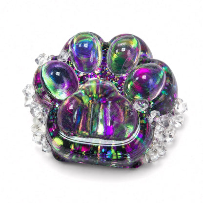 squishy patte de chat violet
