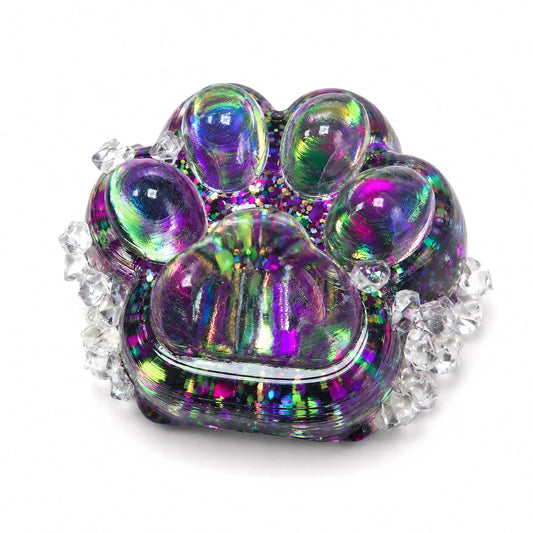 squishy patte de chat violet