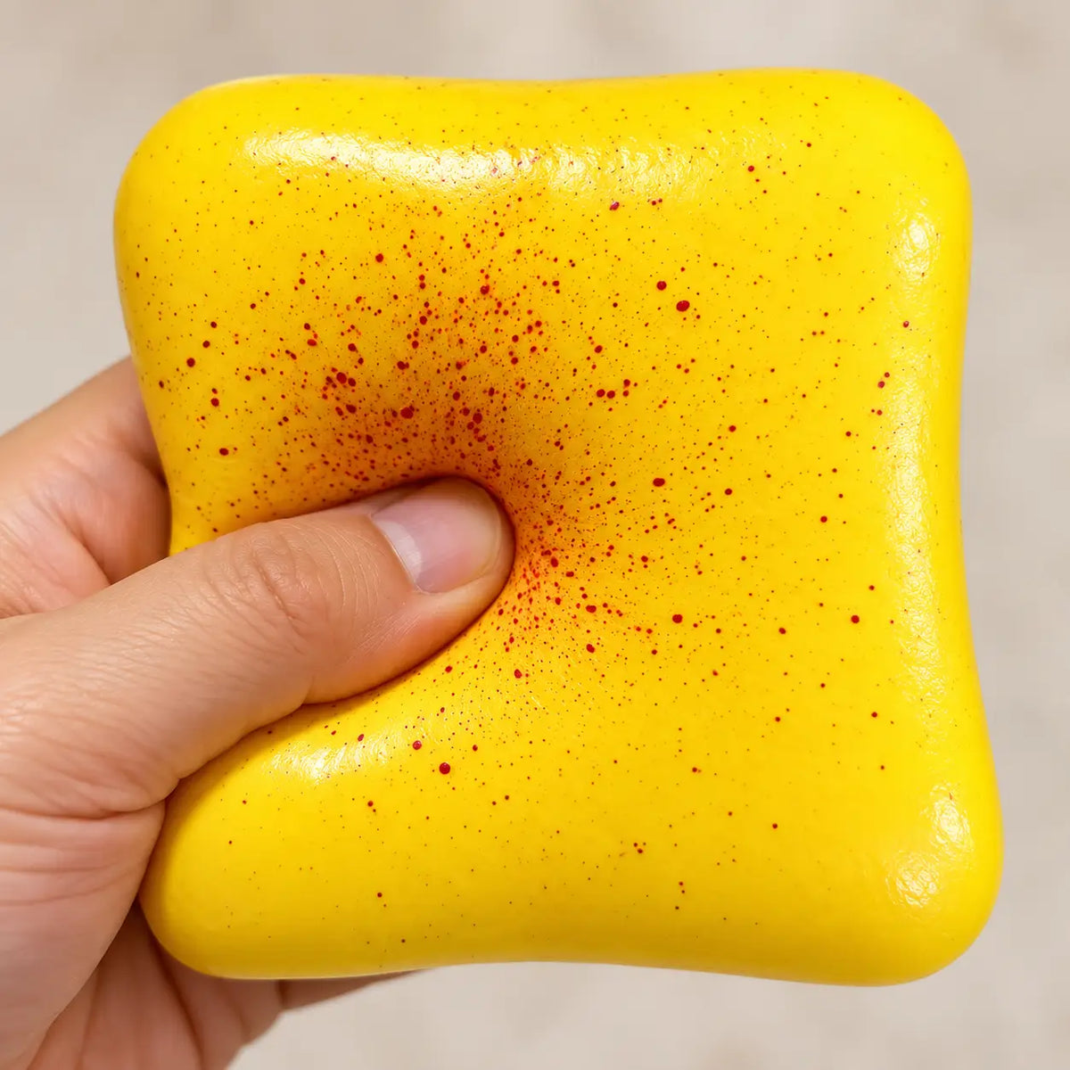 Yellow Toast Squishy presser